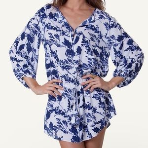 Vix Paula Hermanny Amy Caftan Swim Cover-Up ~ in Marin